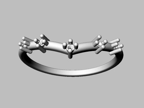 Diamond Ring 3D Print Model