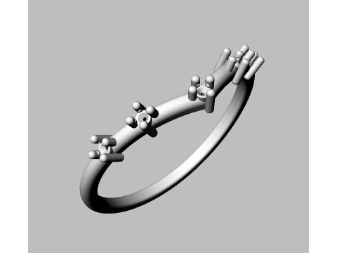 Diamond Ring 3D Print Model