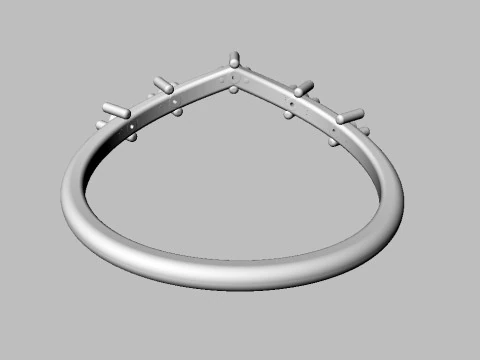 Diamond Ring 3D Print Model