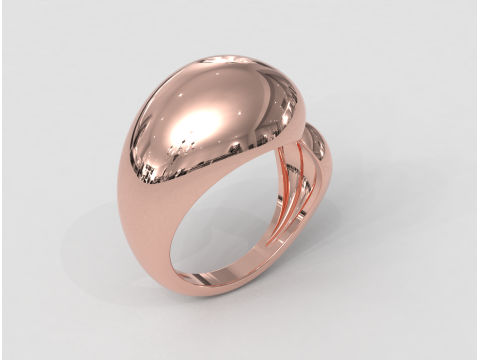 Bold Asymmetric Ring Modèles 3D en vedette