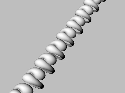 Anel Sim&eacute;trico Ousado Modelo de Impressão 3D