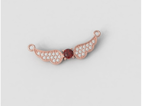 Diamond Wings Necklace 3D 打印模型