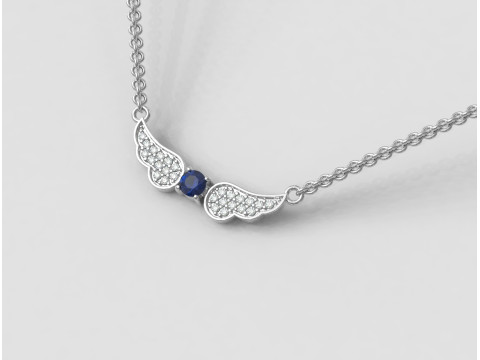 Diamond Wings Necklace 3D 打印模型