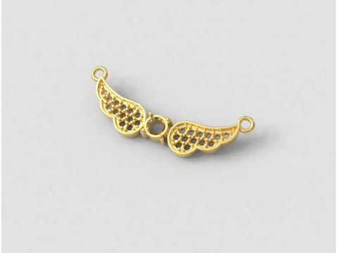 Diamond Wings Necklace 3D 打印模型