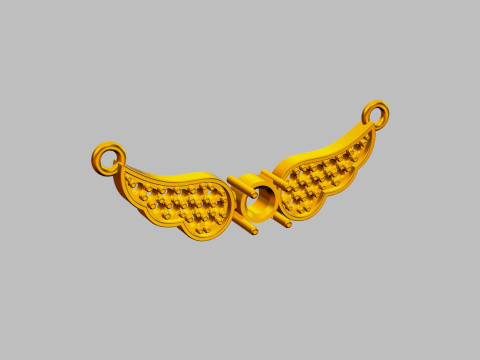Diamond Wings Necklace 3D 打印模型