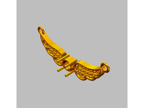 Diamond Wings Necklace 3D 打印模型