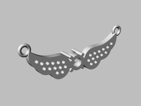 Diamond Wings Necklace 3D 打印模型