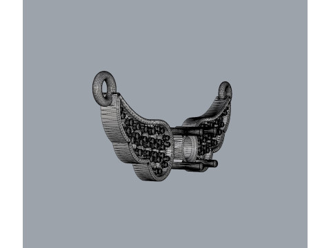 Diamond Wings Necklace 3D 打印模型