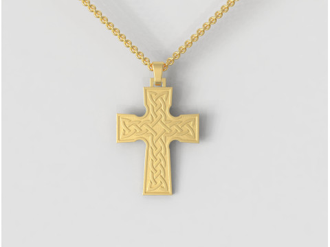 Celtic Knot Cross Pendant 3D 打印模型