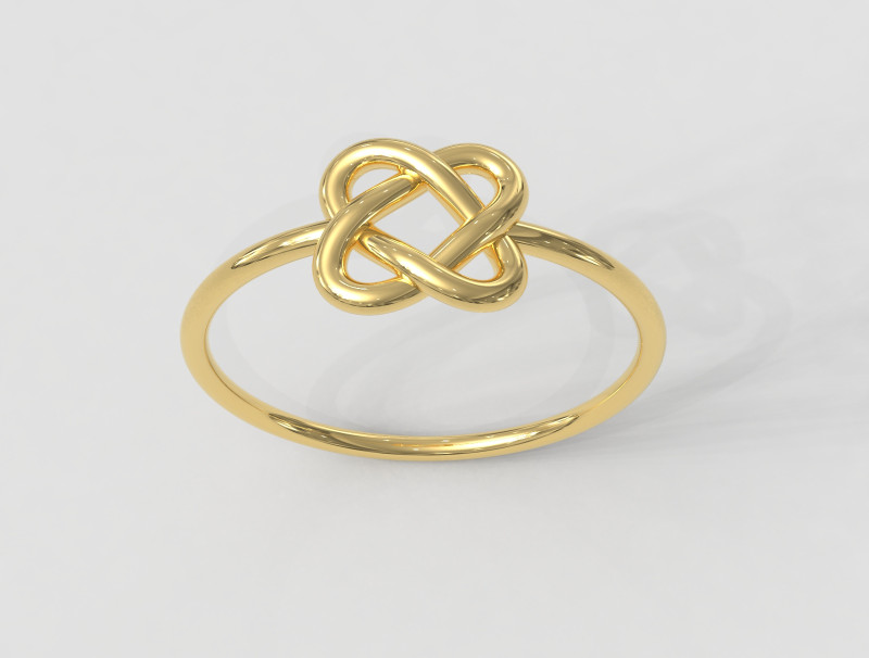 Celtic Knot Ring 3Dプリントモデル .c4d .max .obj .3ds .fbx .stl .blend 