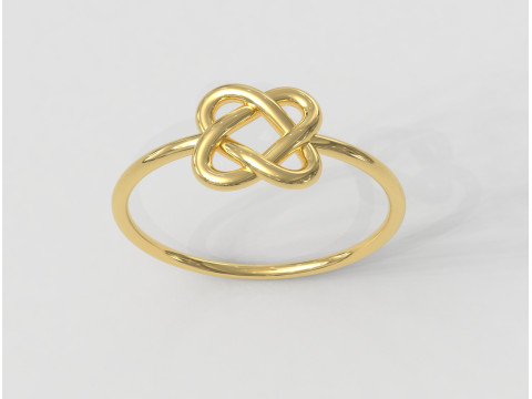 Celtic Knot Ring Model Cetak 3D