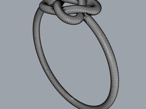 Celtic Knot Ring 3Dプリントモデル