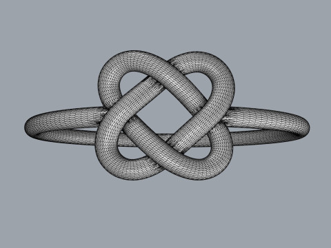 Celtic Knot Ring 3Dプリントモデル