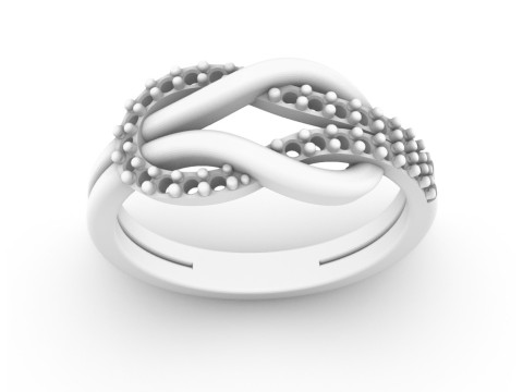 Diamond Knot Ring 3D 打印模型