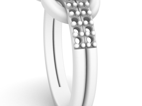 Diamond Knot Ring 3D 打印模型