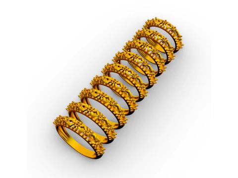 Openwork Diamond Ring 3D Print Model