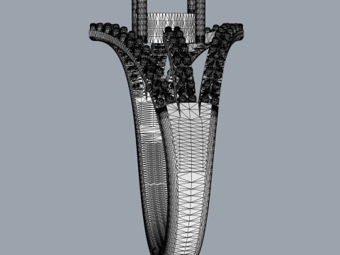 Anel Oval com Pedras Preciosas Modelo de Impressão 3D