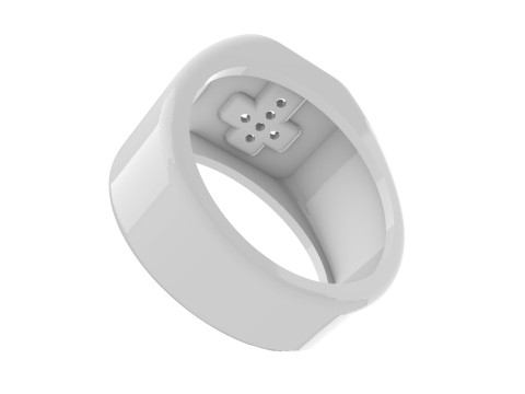 Diamond Cross Signet Ring 3D Print Model