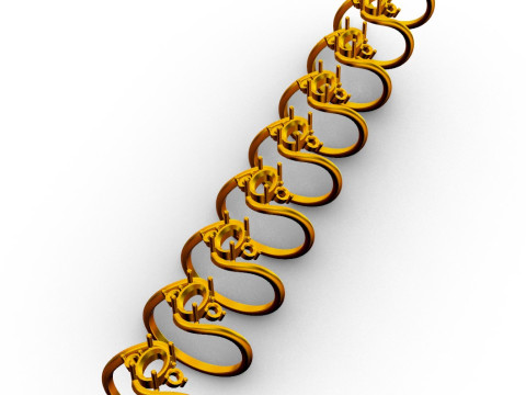 3 Stones Classic Ring 3D Print Model