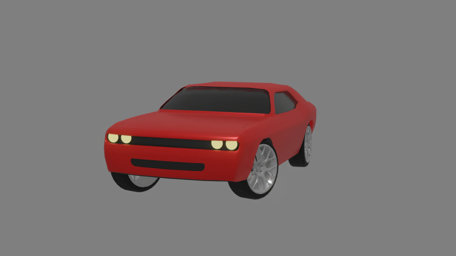 Dodge Challenger Hellcat SRT 2015 3D Model .c4d .max .obj .3ds .fbx .stl .blend