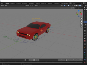 Dodge Challenger Hellcat SRT 2015 Model 3D