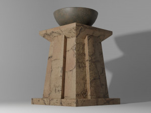 3D Ancient Egyptian Brazier model 3D मॉडल