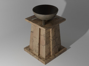 3D Ancient Egyptian Brazier model 3D मॉडल