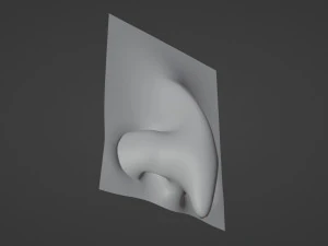 Stylized Nose pack 3D Model