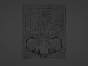 Stylized Nose pack 3D Model