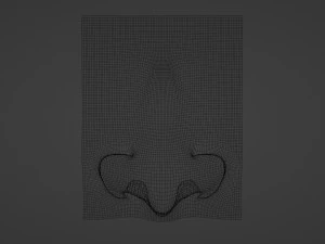 Stylized Nose pack 3D Model