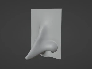 Stylized Nose pack 3D Model