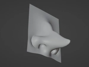 Stylized Nose pack 3D Model