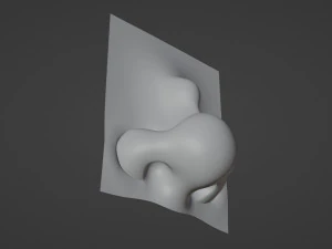 Stylized Nose pack 3D Model
