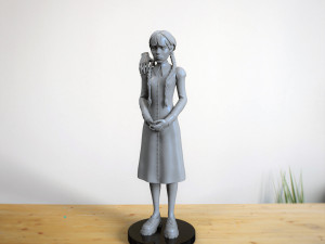 Wednesday Addams fanart sculpt 3D Baskı Modeli