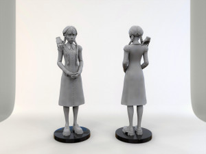Wednesday Addams fanart sculpt 3D Print Model