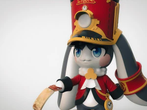 पोम-पोम मूर्ति 3D प्रिंट मॉडल