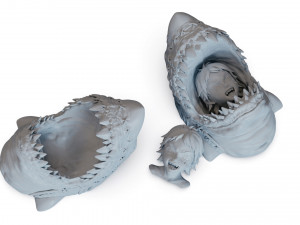 Ebisu in Shark costume 3Dプリントモデル