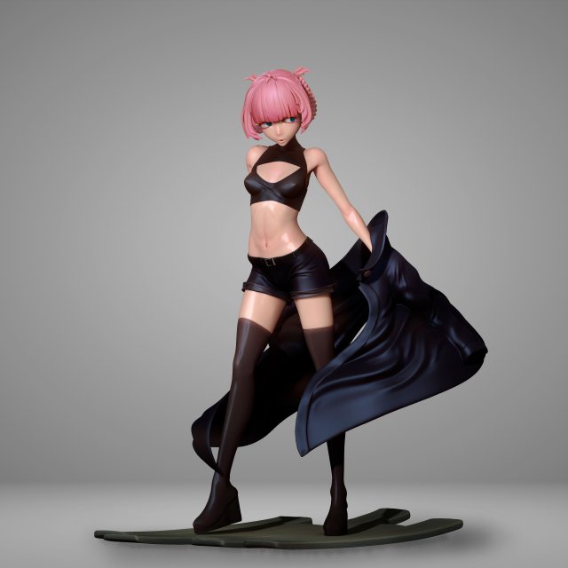 Nazuna Nanakusa fanart sculpt Model Cetak 3D .c4d .max .obj .3ds .fbx .stl .blend