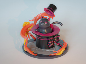 Lyneys hat cat fanart figurine Modelo de impresión 3D