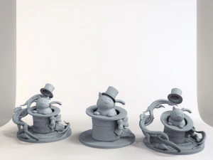 Lyneys hat cat fanart figurine 3D Print Model