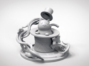 Lyneys hat cat fanart figurine 3D 프린트 모델