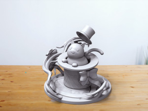 Lyneys hat cat fanart figurine 3D 프린트 모델