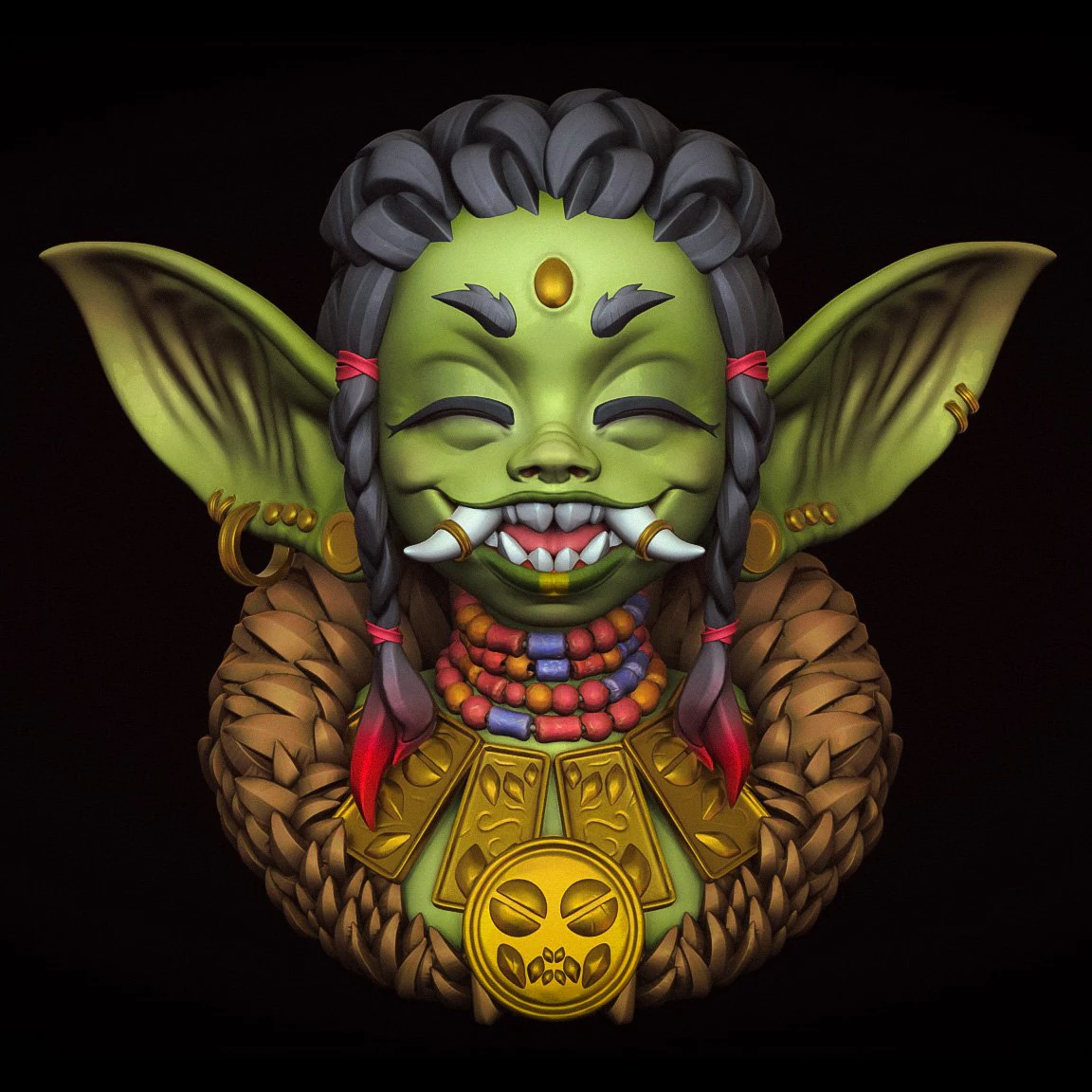 Gobby 3D Print Model .c4d .max .obj .3ds .fbx .stl .blend