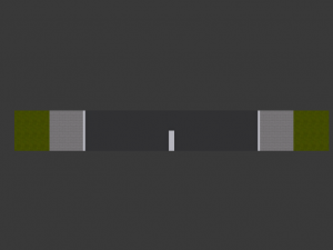 Paved One-Way Road 3D 模型
