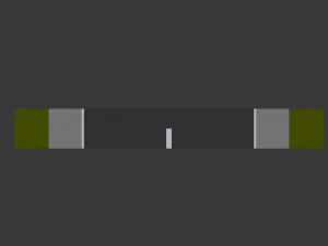 Paved One-Way Road 3D Model