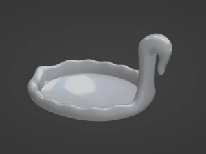 Swan Candy Holder 3D Print Model