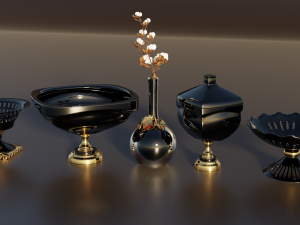 Decorative Vases 3D Model