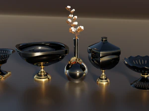 Decorative Vases 3D Model