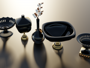 Decorative Vases 3D Model