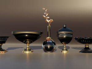 Decorative Vases 3D Model